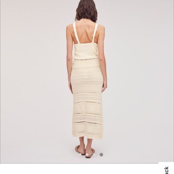 SAM EDELMAN LADIES WOVEN HALTER CROPPED W/SCALLOP HEM HIGH NECK 100% cotton NWT - Picture 5 of 7